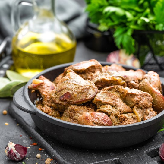 Печінка в медово-соєвому соусі