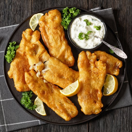 Смажений хек у клярі