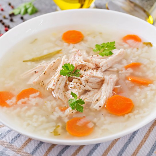 Курячий суп з рисом
