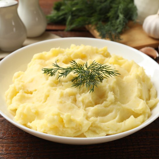 Картопляне пюре з двома видами сиру