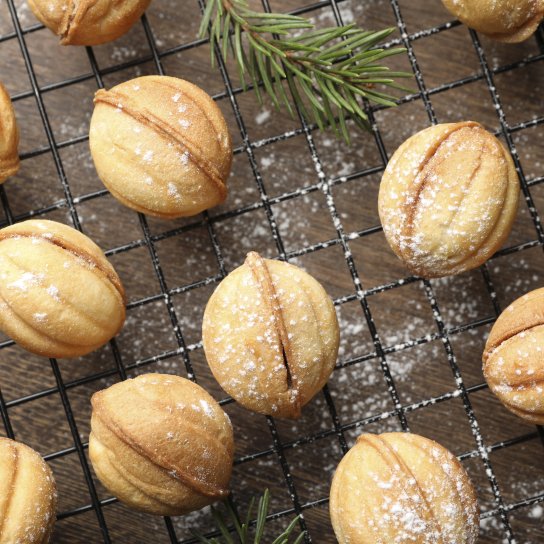 Печиво «Горішки» з сирним кремом