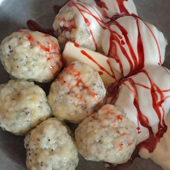 Ліниві вареники з маком