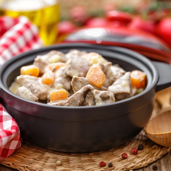 Гуляш з курячої печінки