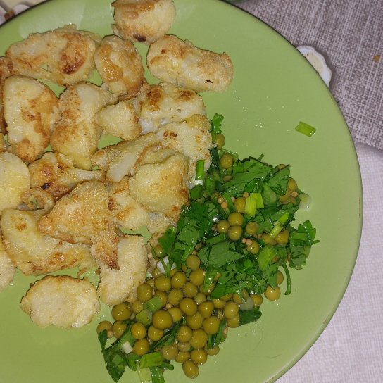 Капуста в клярі з гарніром