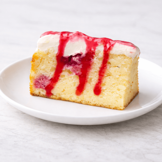 Лимонний пиріг з малиною