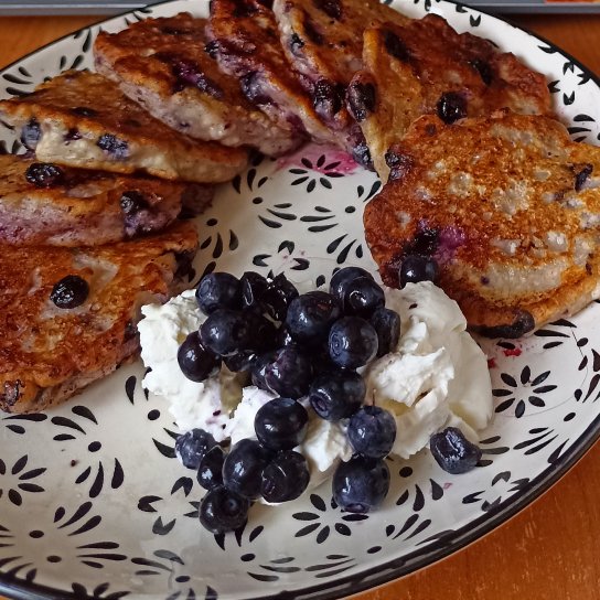 Чорничні оладки