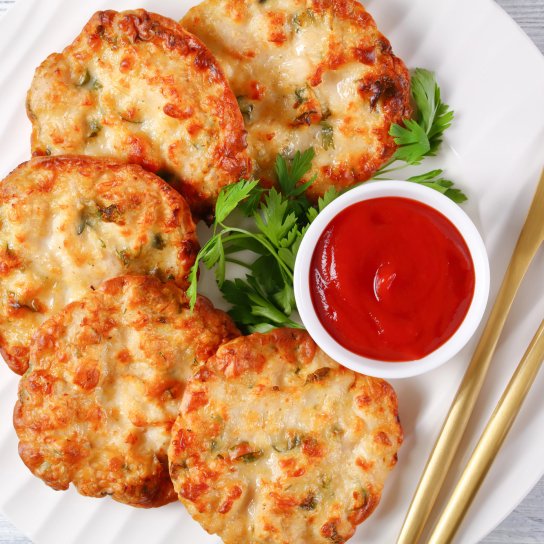 Курячі оладки на кефірі