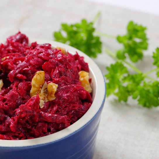 Теплий салат з буряка