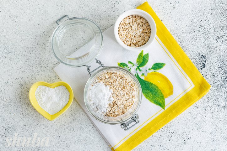 вівсяні пластівці з цукровою пудрою