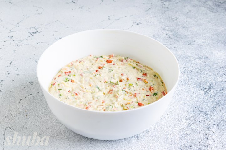 тісто з овочами