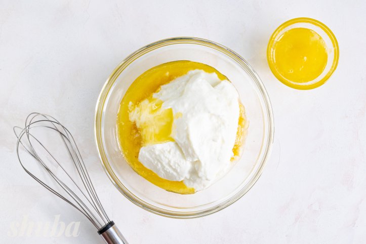 пюре, йогурт та мед