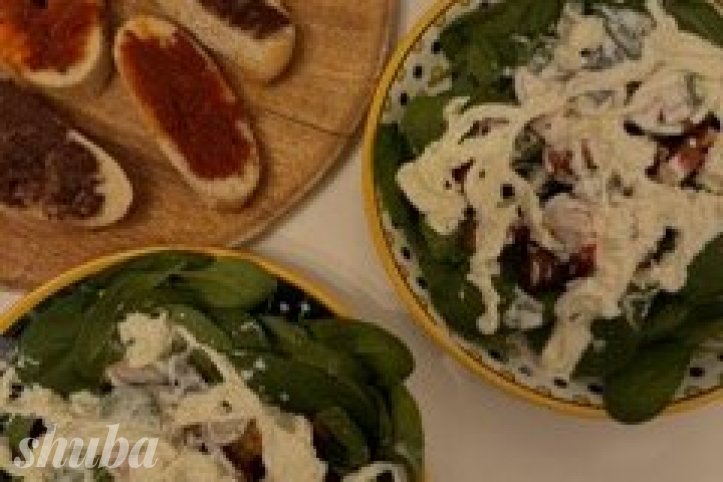 брускети з салатом