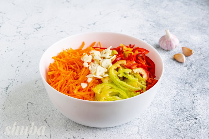 часник з овочами