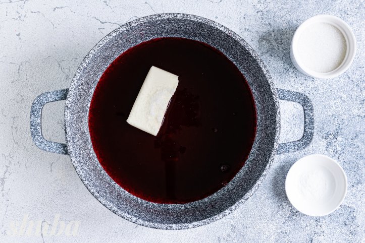 сік масло, цукор та сіль