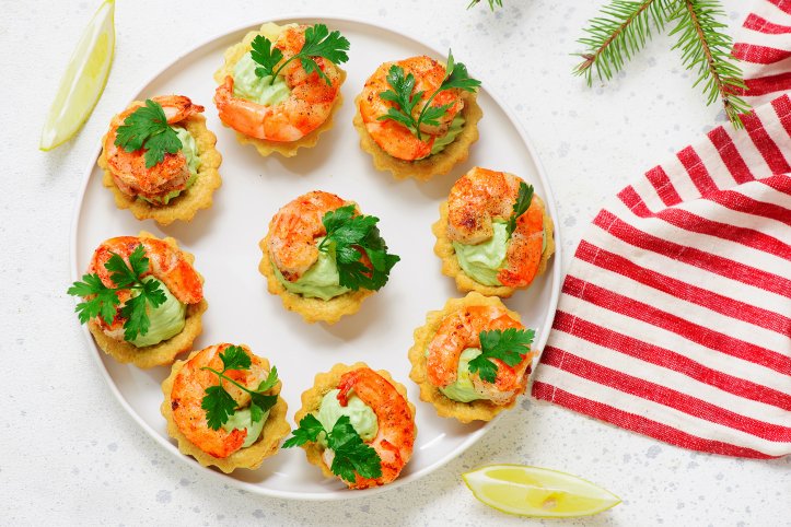 тарталетки з креветками