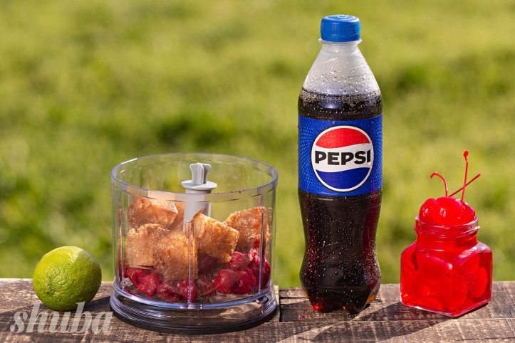 Pepsi, лід, вишня