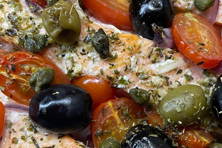 Сьомга по-середземноморськи