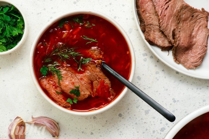 борщ із ростбіфом