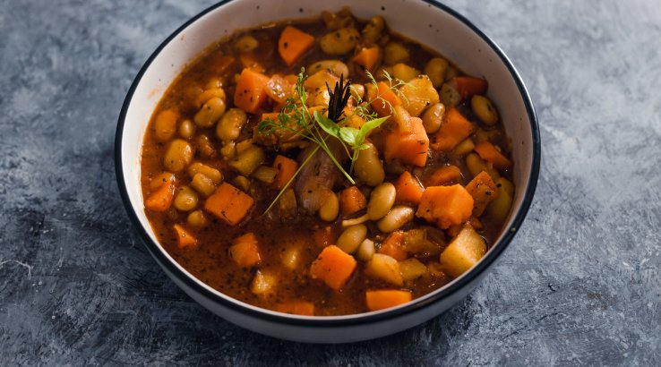 Гарбузово-квасолеве рагу з овочами