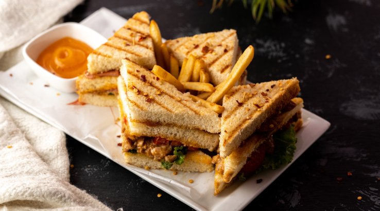 Сендвіч зі свининою та апельсинамиСендвіч зі свининою та апельсинами