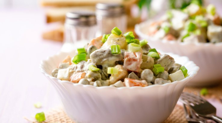 Олів'є з грибами