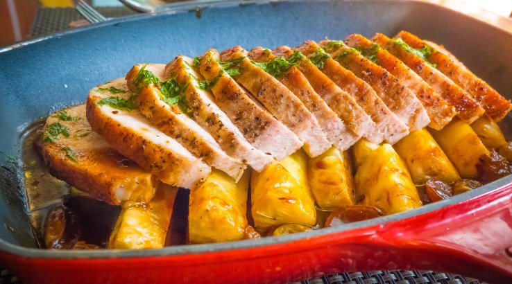 Грудка індички з ананасом