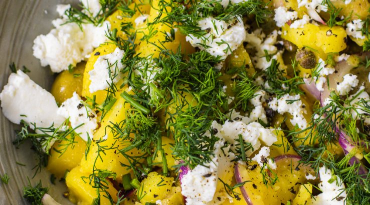 Грецький картопляний салат