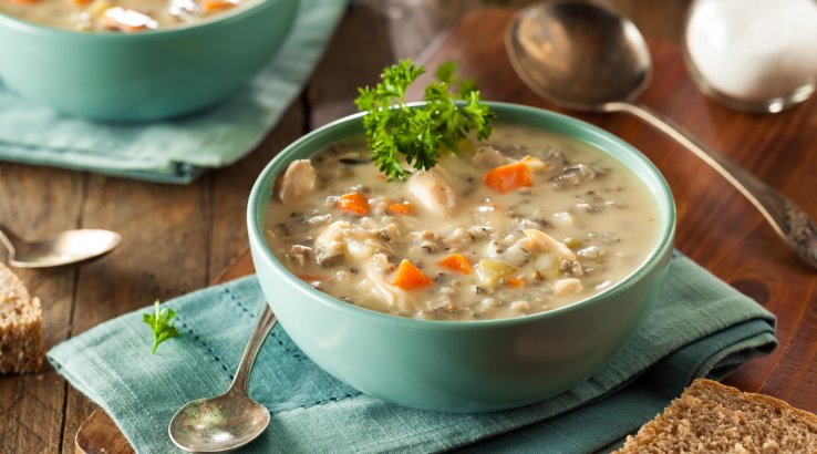 Крем-суп з диким рисом