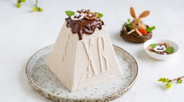 Сирна паска з шоколадною пастою