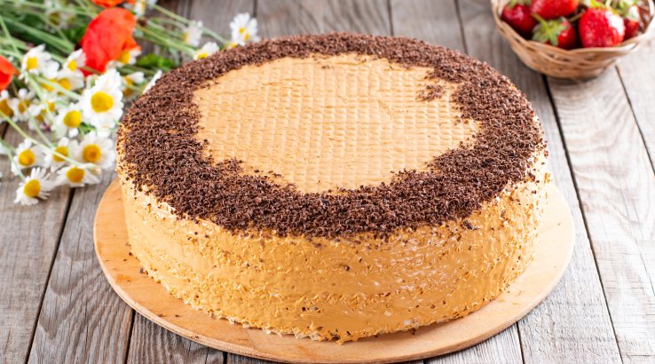 Вафельний торт з кукурудзяними паличками