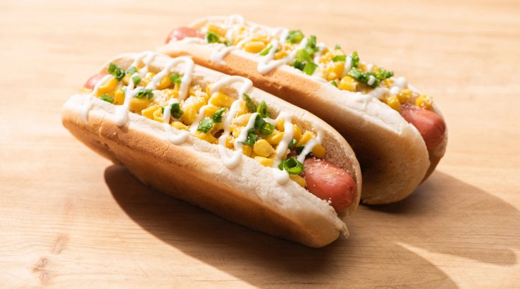 Хот-дог з сиром та кукурудзою