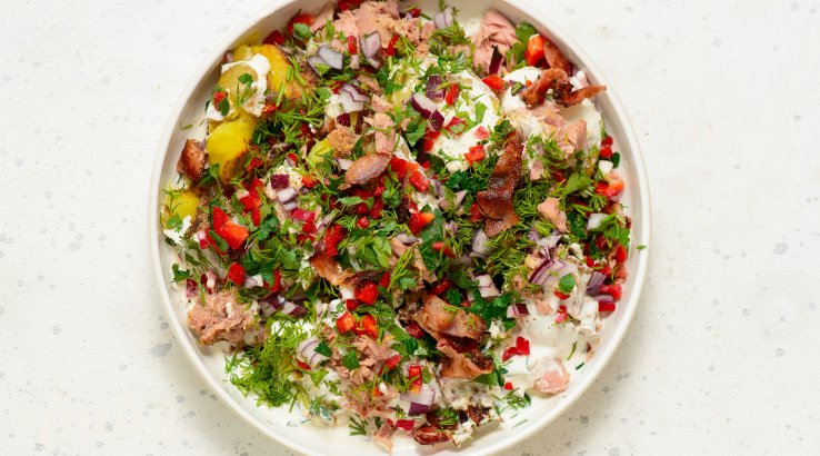 Картопляний салат з тунцем