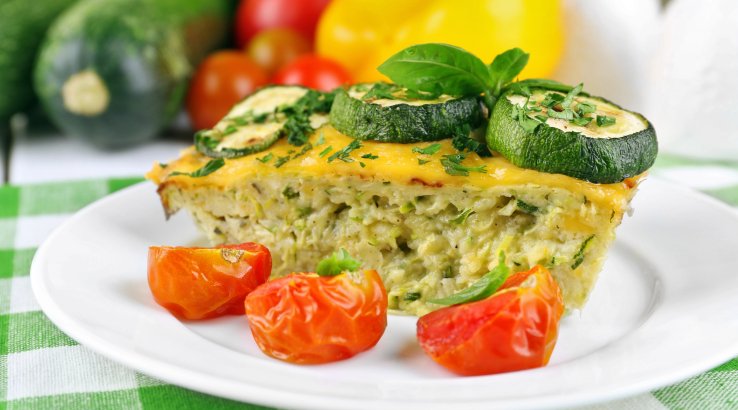 Пиріг з сиром і кабачками
