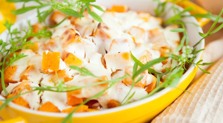 Запечений гарбуз з яблуками