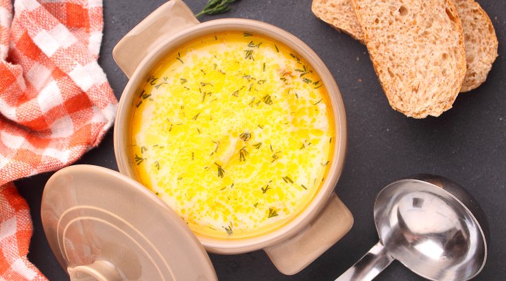 Сирний суп з солодким перцем рецепт