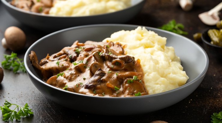 Пюре з цвітної капусти з грибами