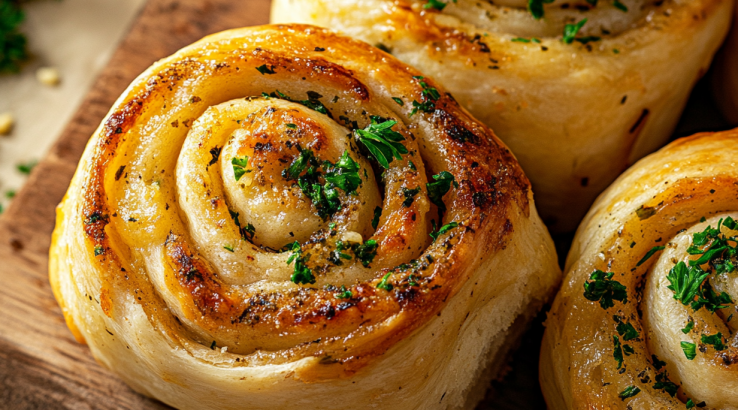 булочки із сиром і часником