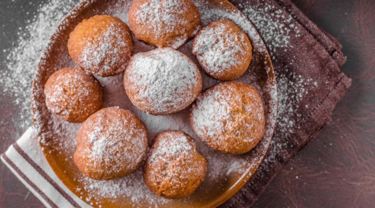 Пончики на згущеному молоці