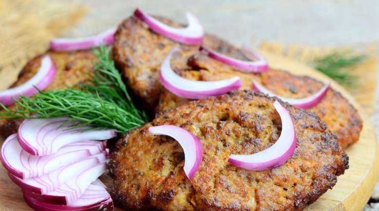 Печінкові котлети із засмажкою