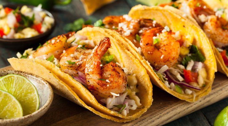 Тако з креветками