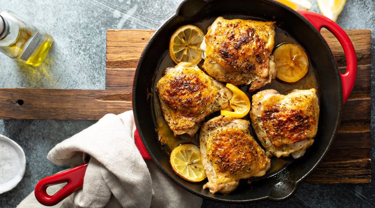 Курячі стегна з мандаринами