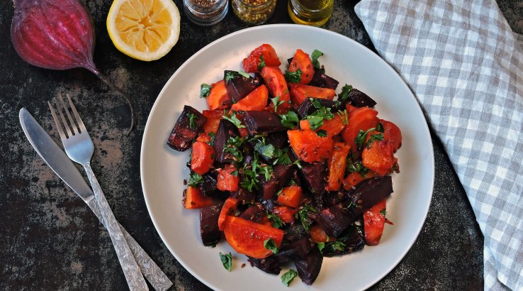 Буряковий салат із високим вмістом клітковини