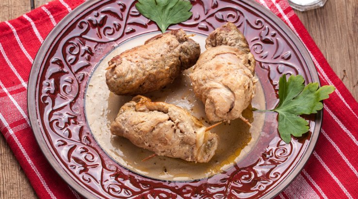 Рулетики з телятини в пиві рецепт