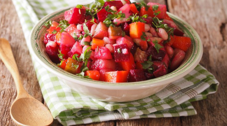 Вінегрет з нутом та бататом