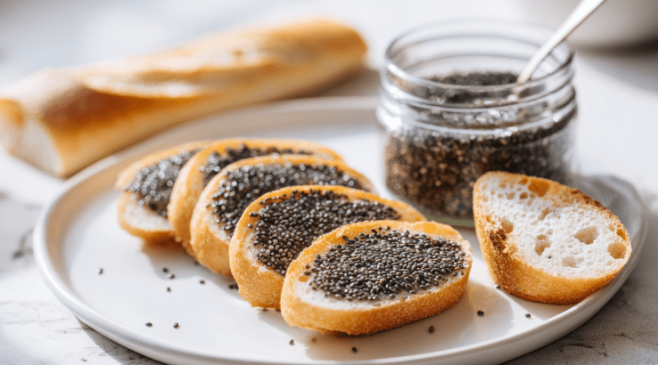 намазка з листів норі та насіння чіа