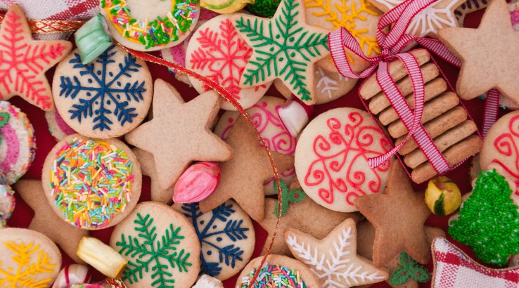 Різдвяне печиво з глазур’ю