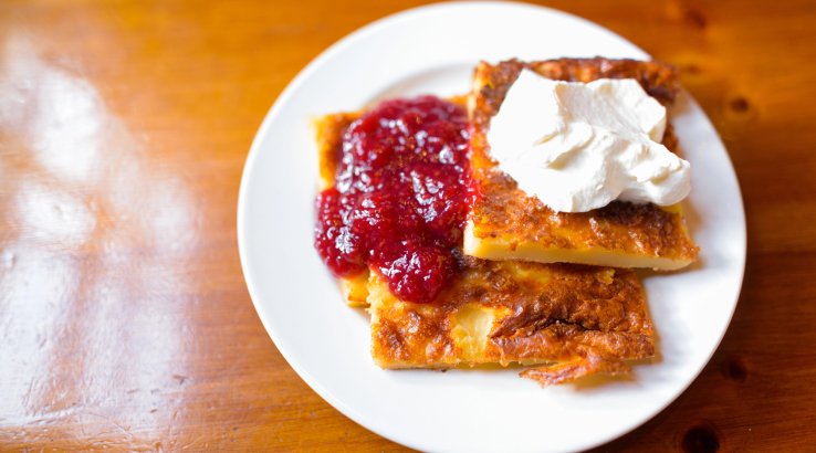 млинець із сирною начинкою