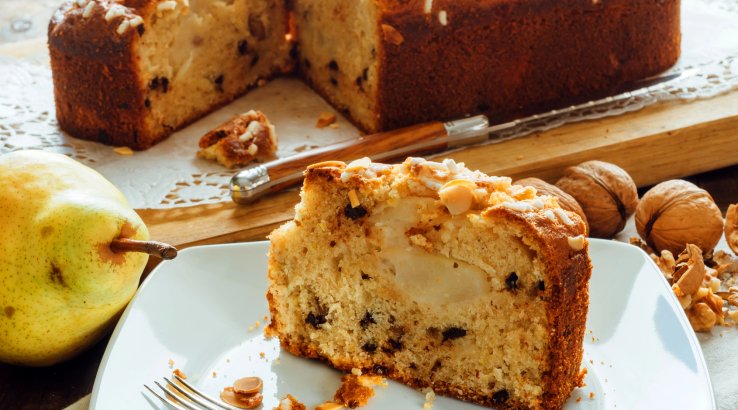 Кекс на кефірі з грушами