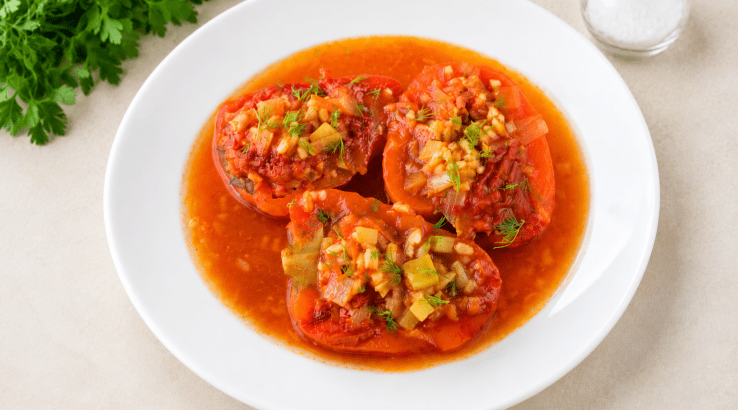 Перець, фарширований кабачками