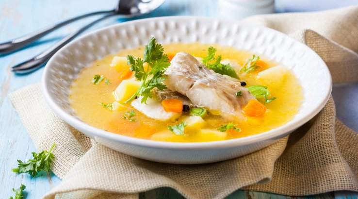 Рибний суп з тріски і овочів